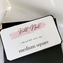 Load image into Gallery viewer, Medium square-soft gel full cover tips