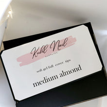 Load image into Gallery viewer, Medium Almond-soft gel full cover tips
