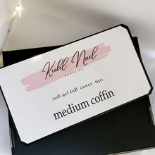 Load image into Gallery viewer, Medium Coffin-soft gel full cover tips
